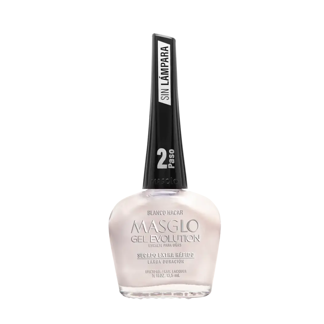 Esmalte Efecto Gel Evolution Blanco Nacar Masglo