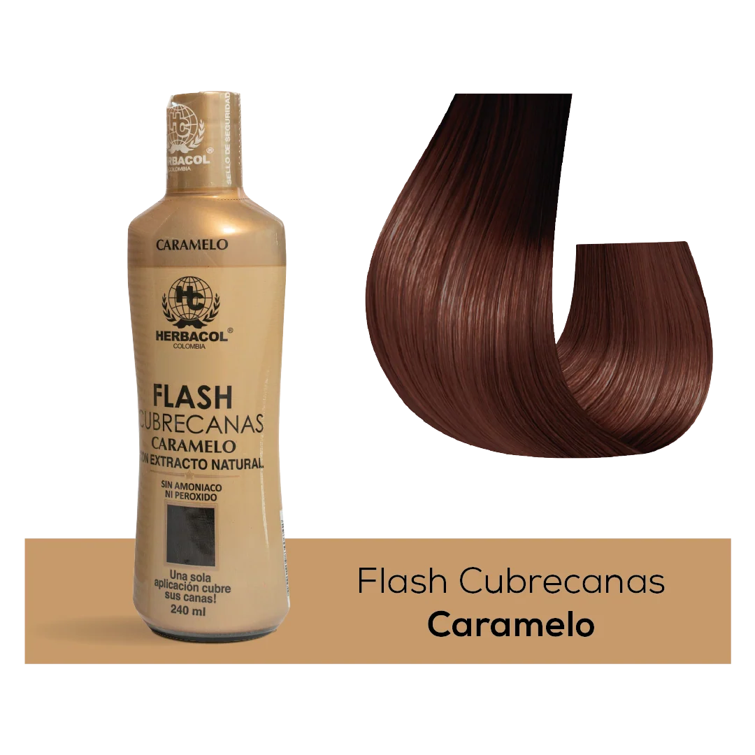 Tonico Flash Cubre Canas Caramelo Herbacol
