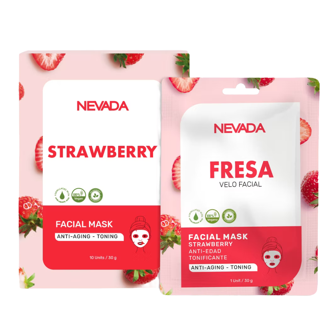 Mascarilla Velo Facial Fresa Nevada