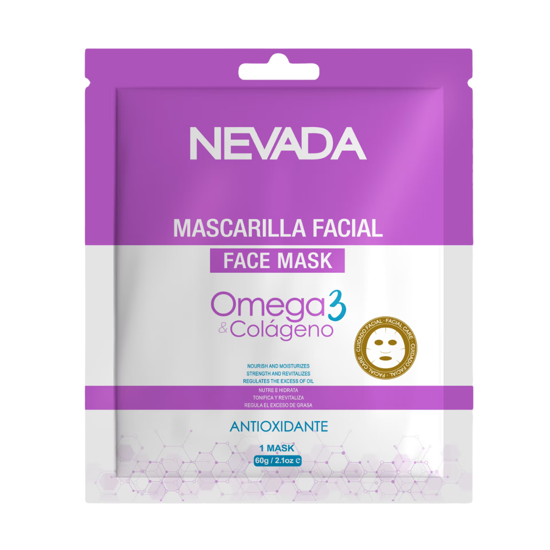 Mascarilla Facial Omega 3 y Colágeno Nevada