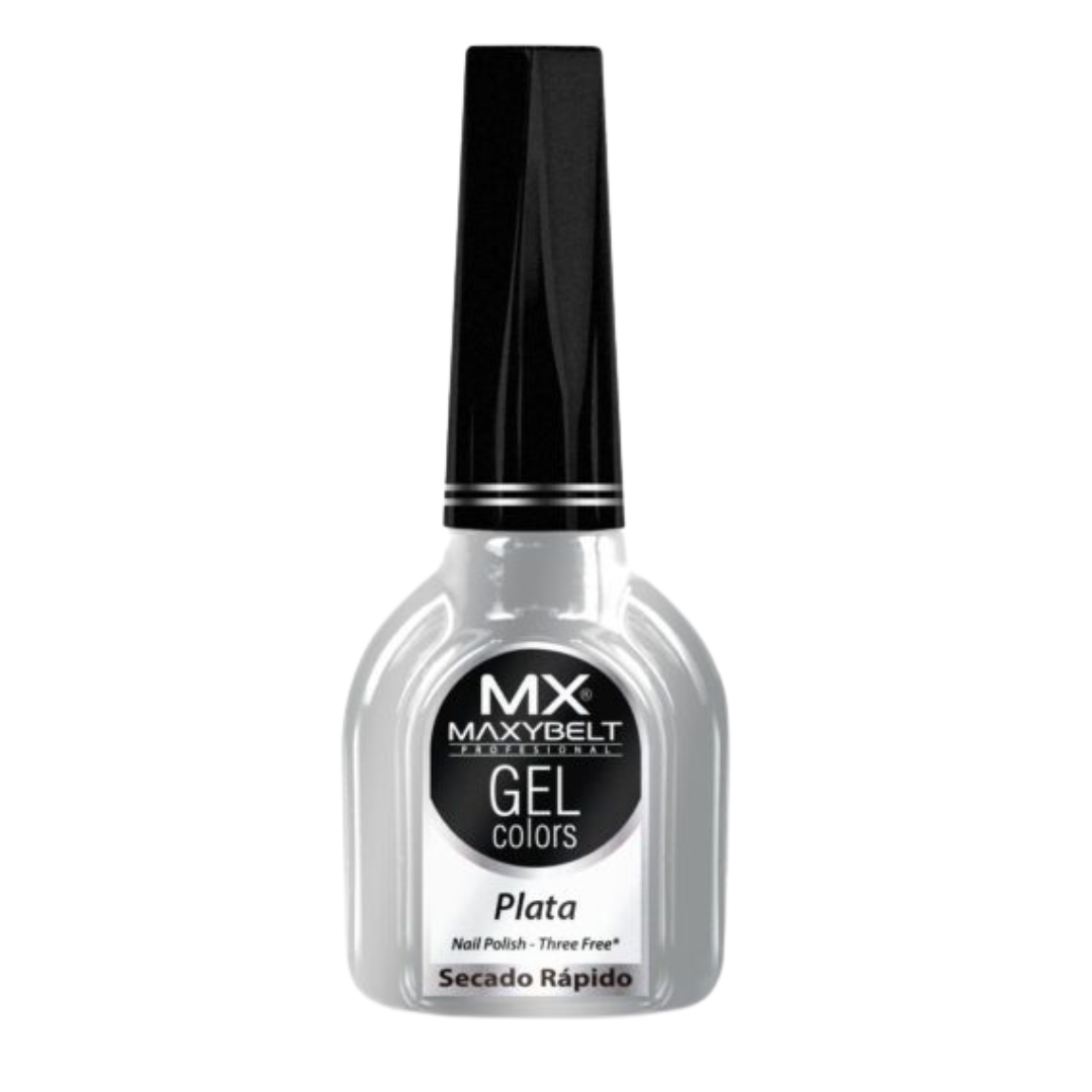 Esmalte Gel Colors Plata Maxybelt